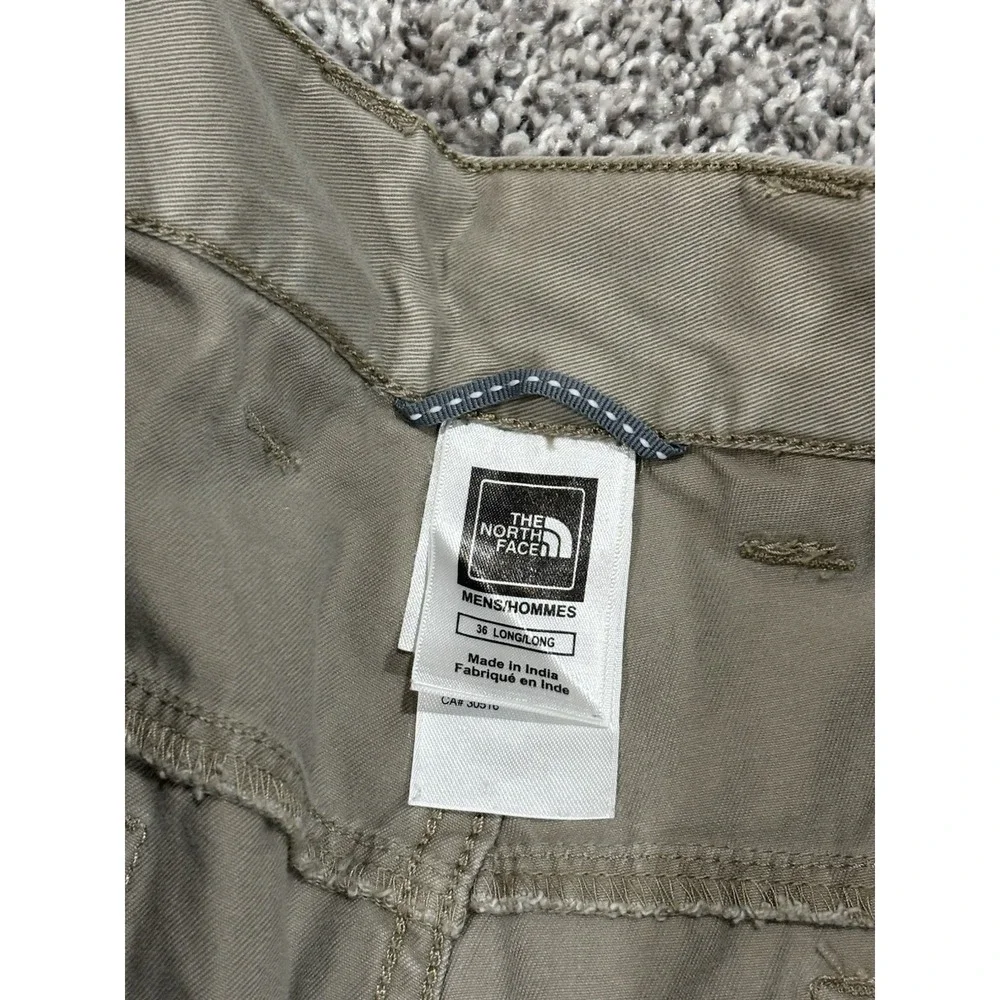 The North Face Mens 36 Long Khaki Tan Chino Shorts Outdoor Hiking Casual Cotton